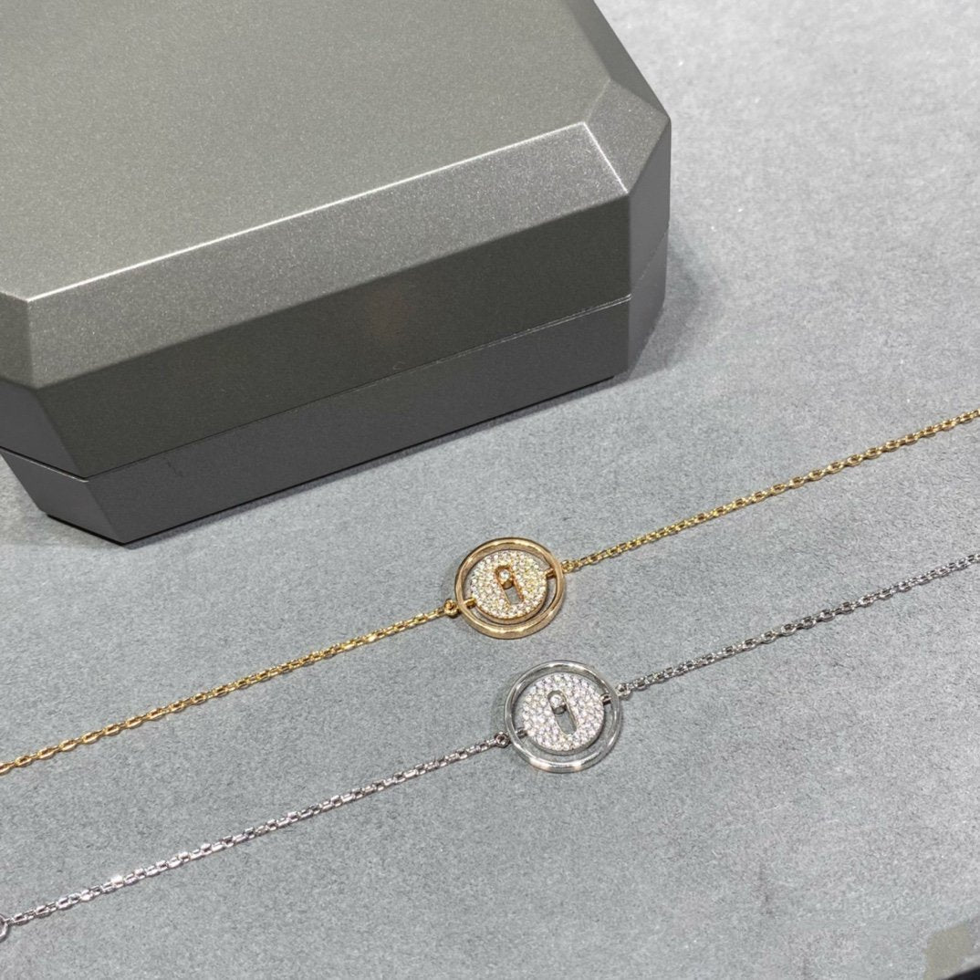 [LUXE JEWELRY]LUCKY MOVE DIAMOND PAVED BRACELET
