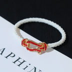 [LUXE JEWELRY]FORCE 10 WHITE TEXTILE DIAMOND PAVED