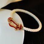 [LUXE JEWELRY]FORCE 10 WHITE TEXTILE DIAMOND PAVED