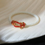 [LUXE JEWELRY]FORCE 10 WHITE TEXTILE DIAMOND PAVED