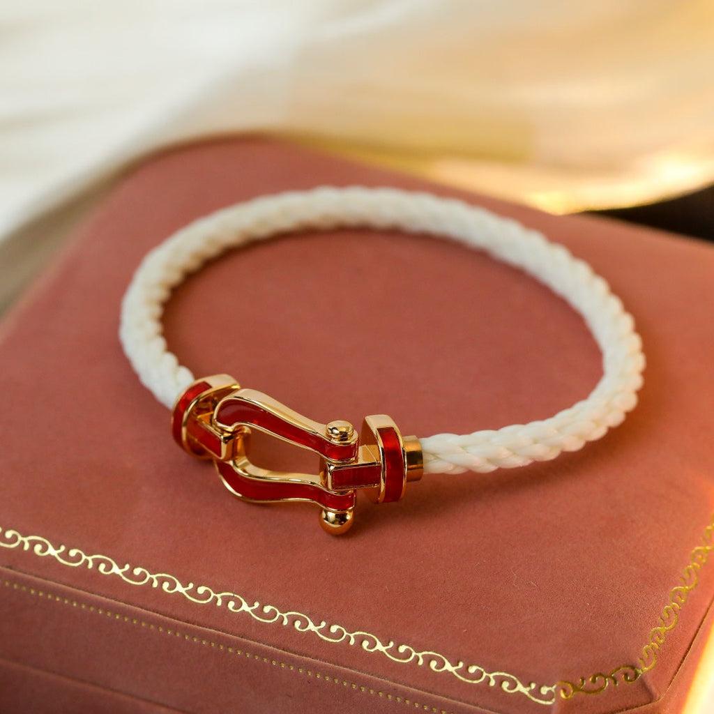 [LUXE JEWELRY]FORCE 10 WHITE TEXTILE DIAMOND PAVED