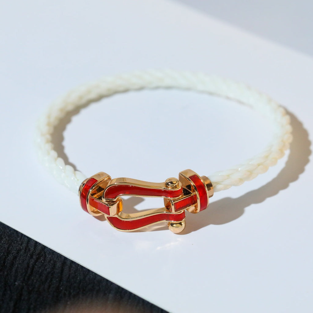 [LUXE JEWELRY]FORCE 10 WHITE TEXTILE DIAMOND PAVED