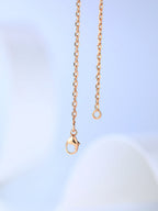 [LUXE JEWELRY]H CAGE PINK GOLD NECKLACE