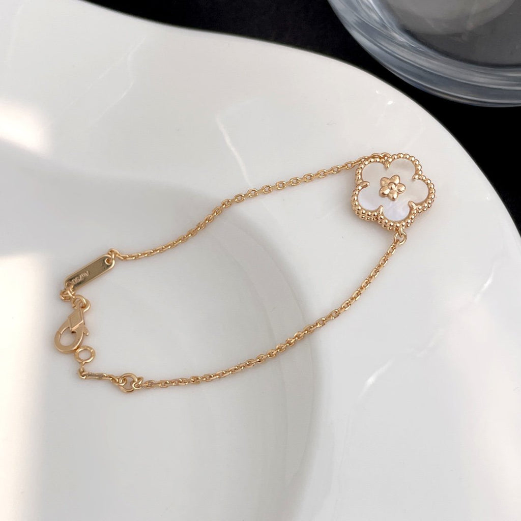 [LUXE JEWELRY]LUCKY SPRING ROSE GOLD MOP BRACELET