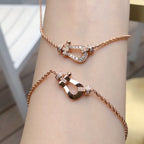 [LUXE JEWELRY]FORCE 10 PINK GOLD DIAMOND NECKLACE
