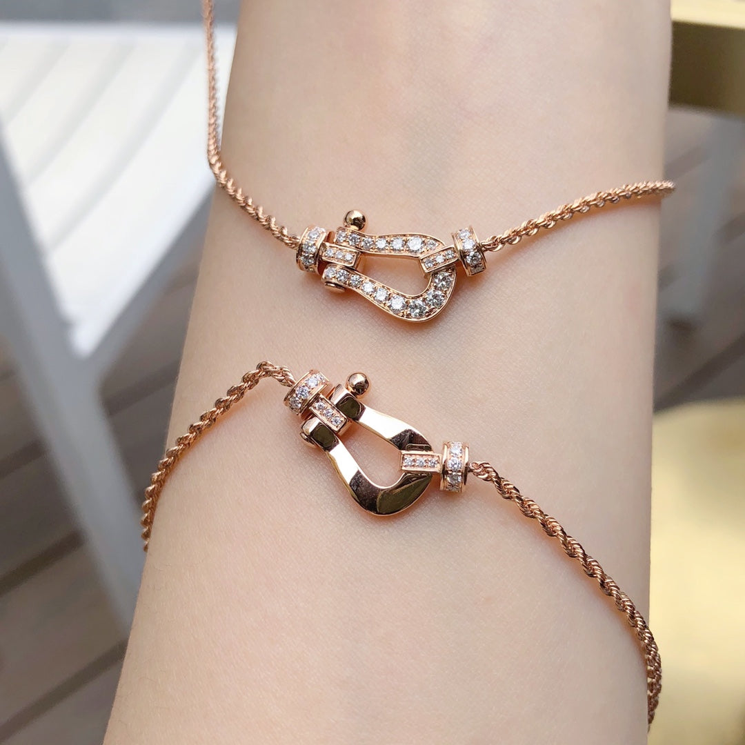 [LUXE JEWELRY]FORCE 10 PINK GOLD DIAMOND NECKLACE