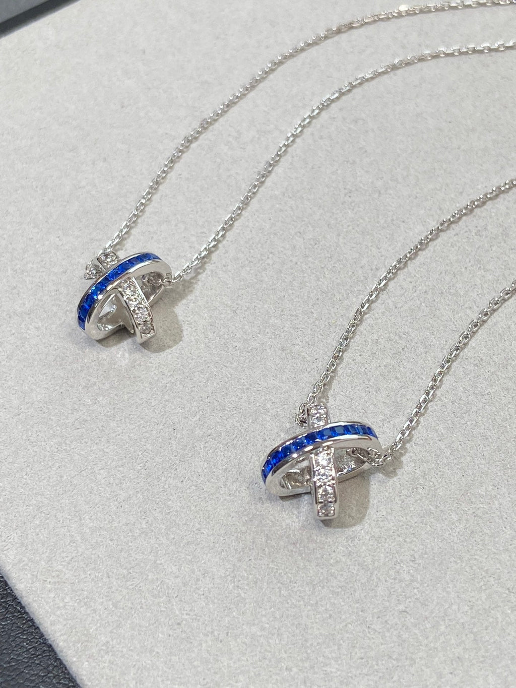 [LUXE JEWELRY]LIENS DIAMOND SILVER NECKLACE