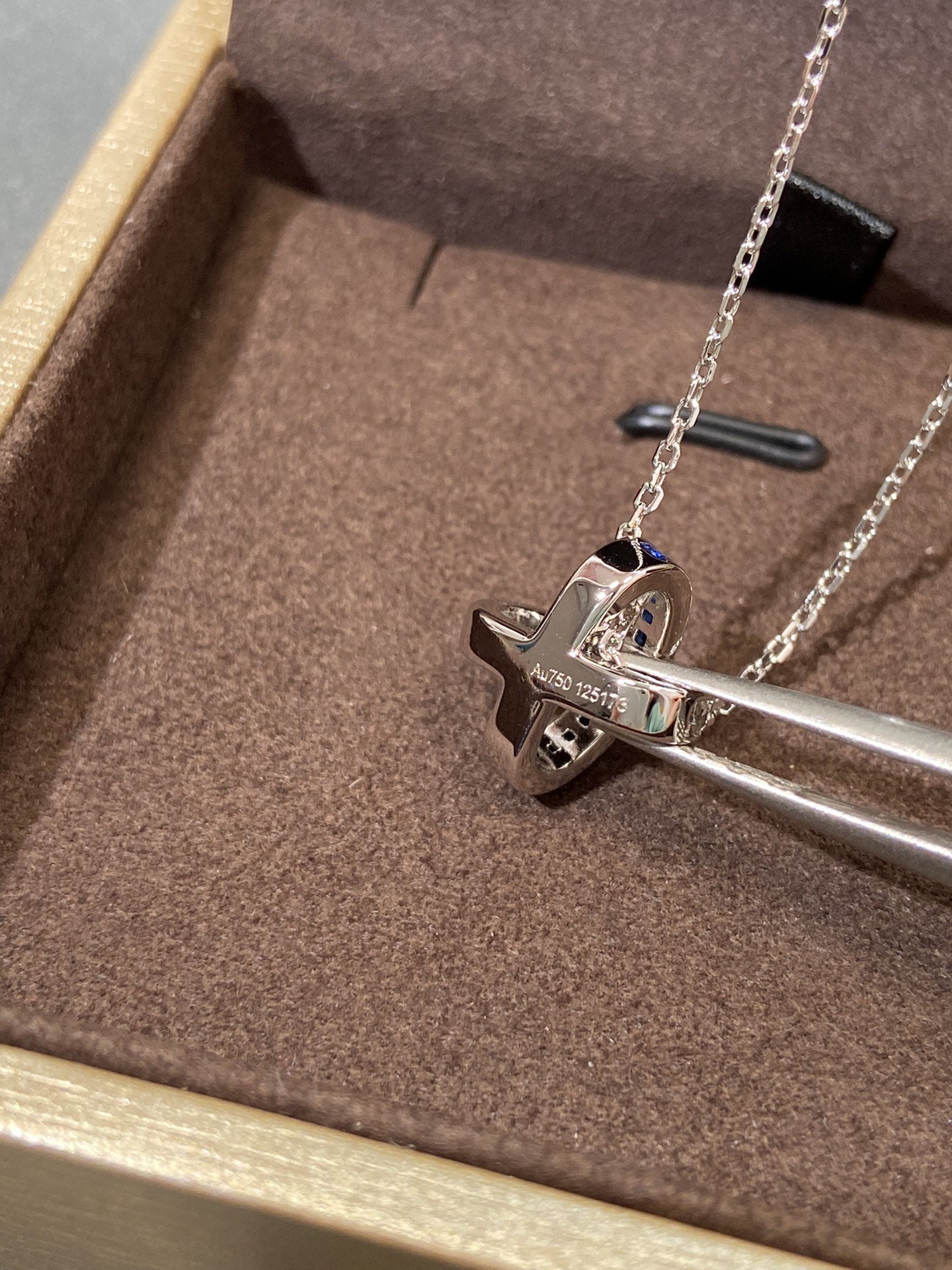 [LUXE JEWELRY]LIENS DIAMOND SILVER NECKLACE
