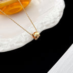[LUXE JEWELRY]BEE MINI PEDANT DIAMOND NECKLACE