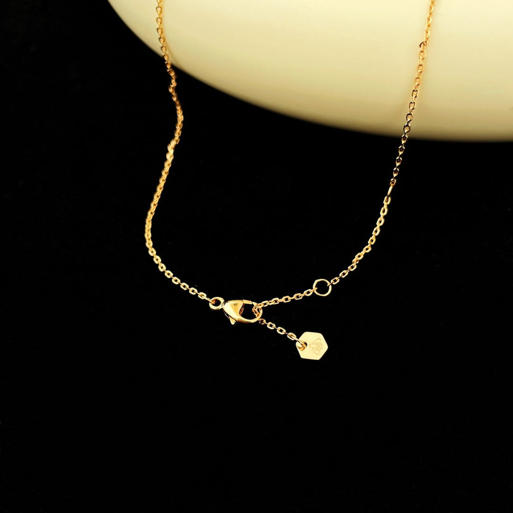 [LUXE JEWELRY]BEE MINI PEDANT DIAMOND NECKLACE