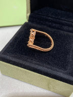 [LUXE JEWELRY]CLOVER RIVERSIBLE RING ROSE GOLD COLLECTION