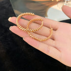 [LUXE JEWELRY] CLASH HOOP LARGE EARRINGS