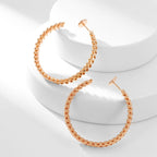 [LUXE JEWELRY] CLASH HOOP LARGE EARRINGS