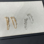 [LUXE JEWELRY]CHAINE CHAOS DIAMOND DROP EARRINGS