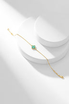 [LUXE JEWELRY]CLOVER BRACELET MALACHITE 1 MOTIF