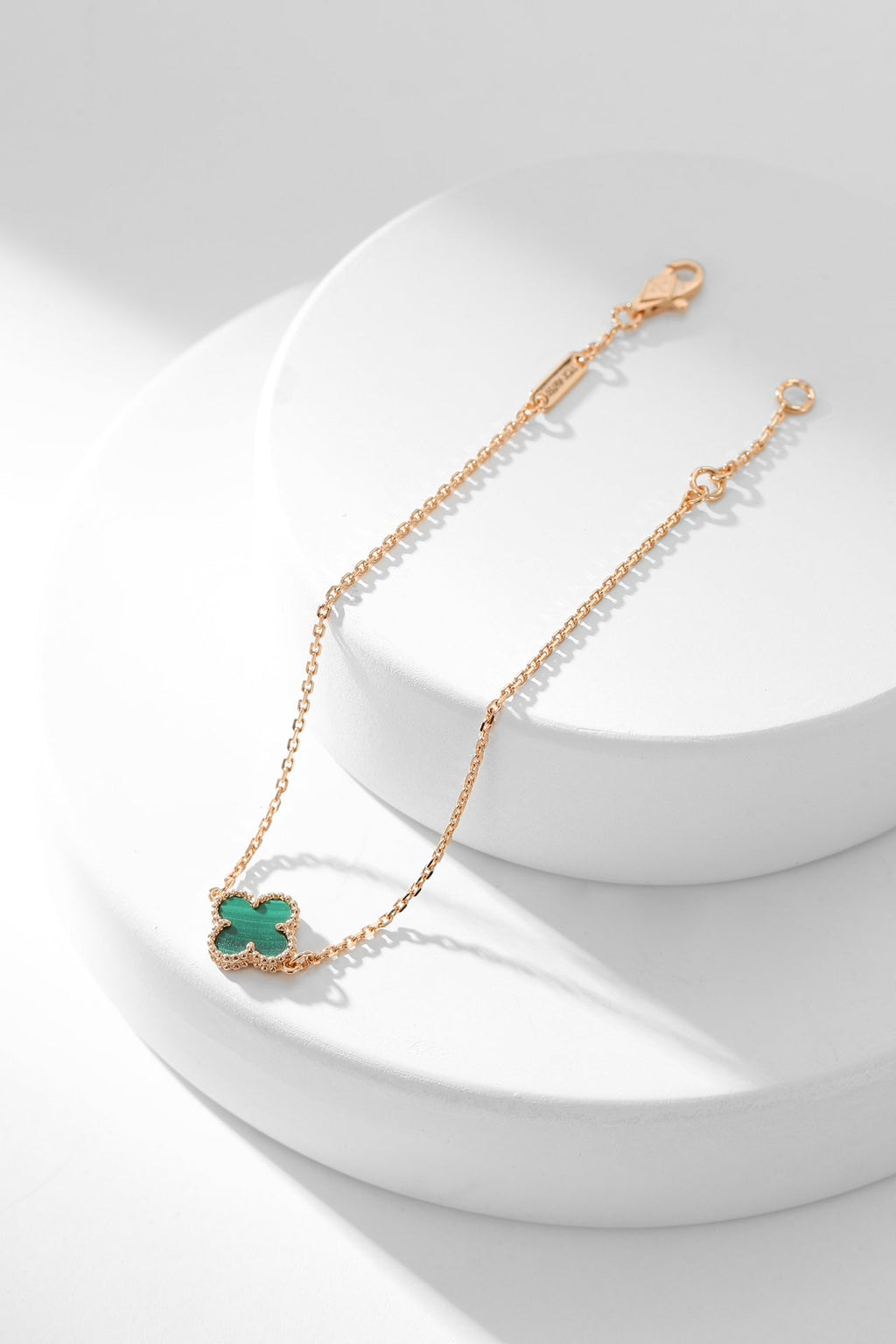 [LUXE JEWELRY]CLOVER BRACELET MALACHITE 1 MOTIF