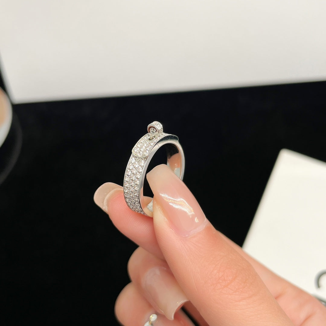[LUXE JEWELRY]KELLY SILVER DIAMOND RING