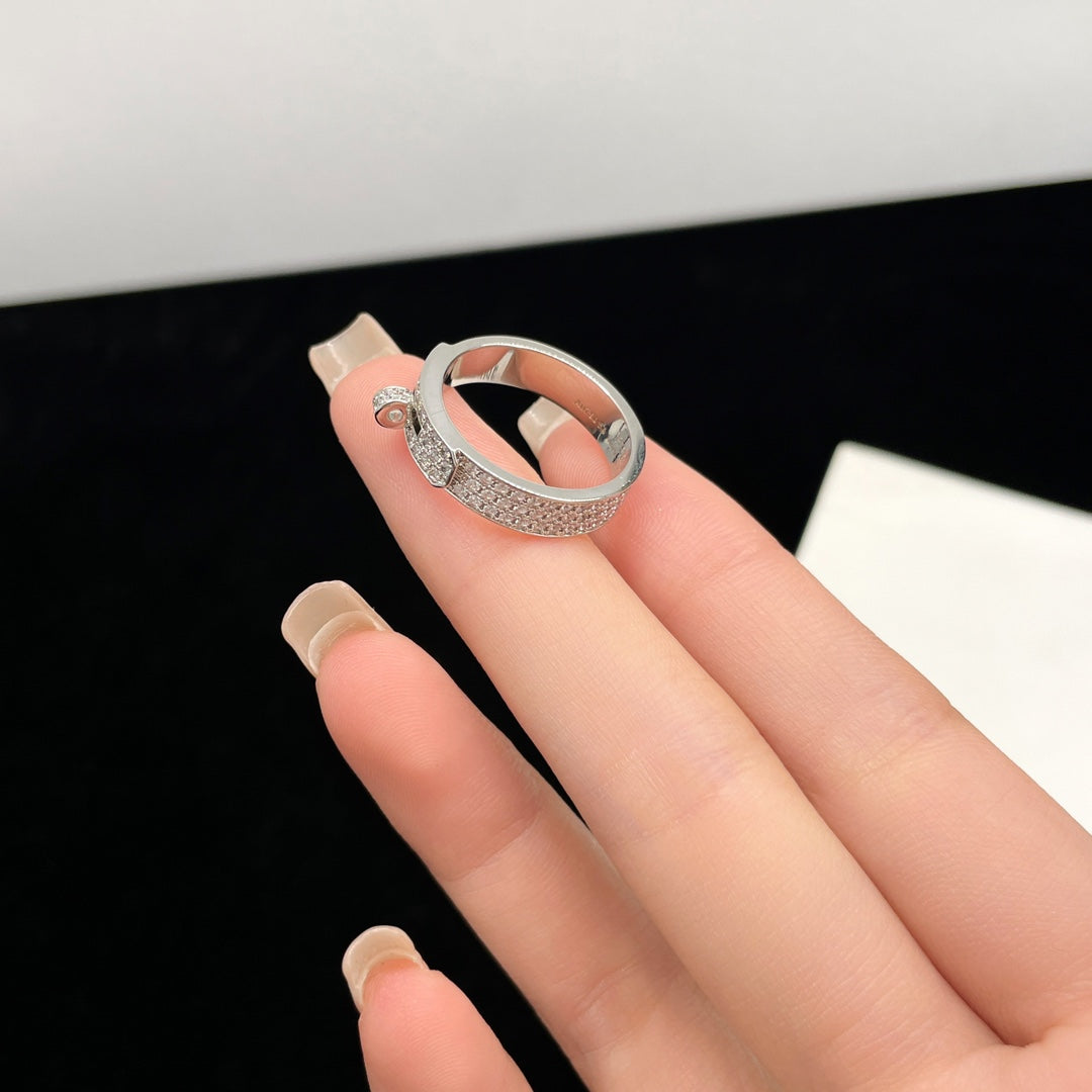 [LUXE JEWELRY]KELLY SILVER DIAMOND RING