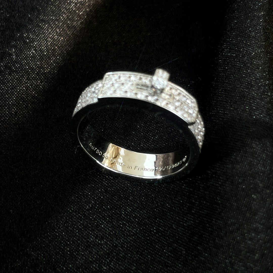 [LUXE JEWELRY]KELLY SILVER DIAMOND RING