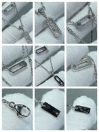 [Luxe Jewellery] MOVE 2 ROW DIAMOND NECKLACE