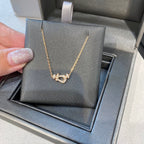 [LUXE JEWELRY]FORCE 10 DIAMOND PINK GOLD NECKLACE MINI MODEL