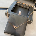 [LUXE JEWELRY]FORCE 10 DIAMOND PINK GOLD NECKLACE MINI MODEL