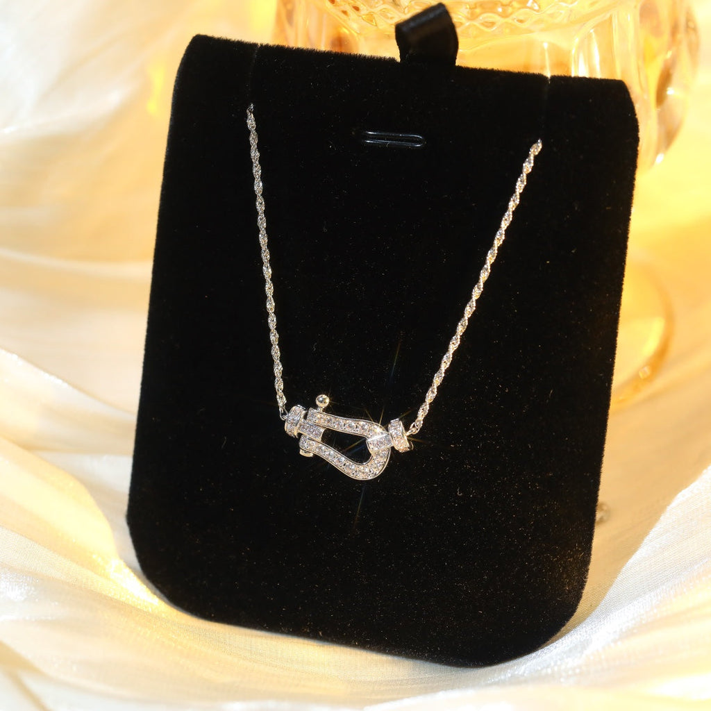 [LUXE JEWELRY]FORCE 10 DIAMOND SILVER NECKLACE MINI MODEL
