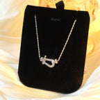 [LUXE JEWELRY]FORCE 10 DIAMOND SILVER NECKLACE MINI MODEL