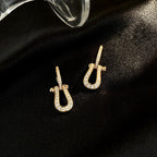[LUXE JEWELRY]FORCE 10 FULL DIAMOND DROP EARRINGS MEDIUM MODEL