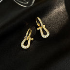 [LUXE JEWELRY]FORCE 10 FULL DIAMOND DROP EARRINGS MEDIUM MODEL