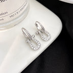 [LUXE JEWELRY]FORCE 10 FULL DIAMOND DROP EARRINGS MEDIUM MODEL