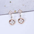 [LUXE JEWELRY]STAR AND SUN PINK GOLD MOP DROP EARRINGS