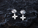 [LUXE JEWELRY]VIDYLLE SILVER DIAMOND MINI DROP EARRINGS