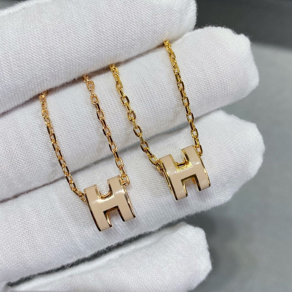 [LUXE JEWELRY]MINI POP H NECKLACE
