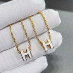 [LUXE JEWELRY]MINI POP H NECKLACE