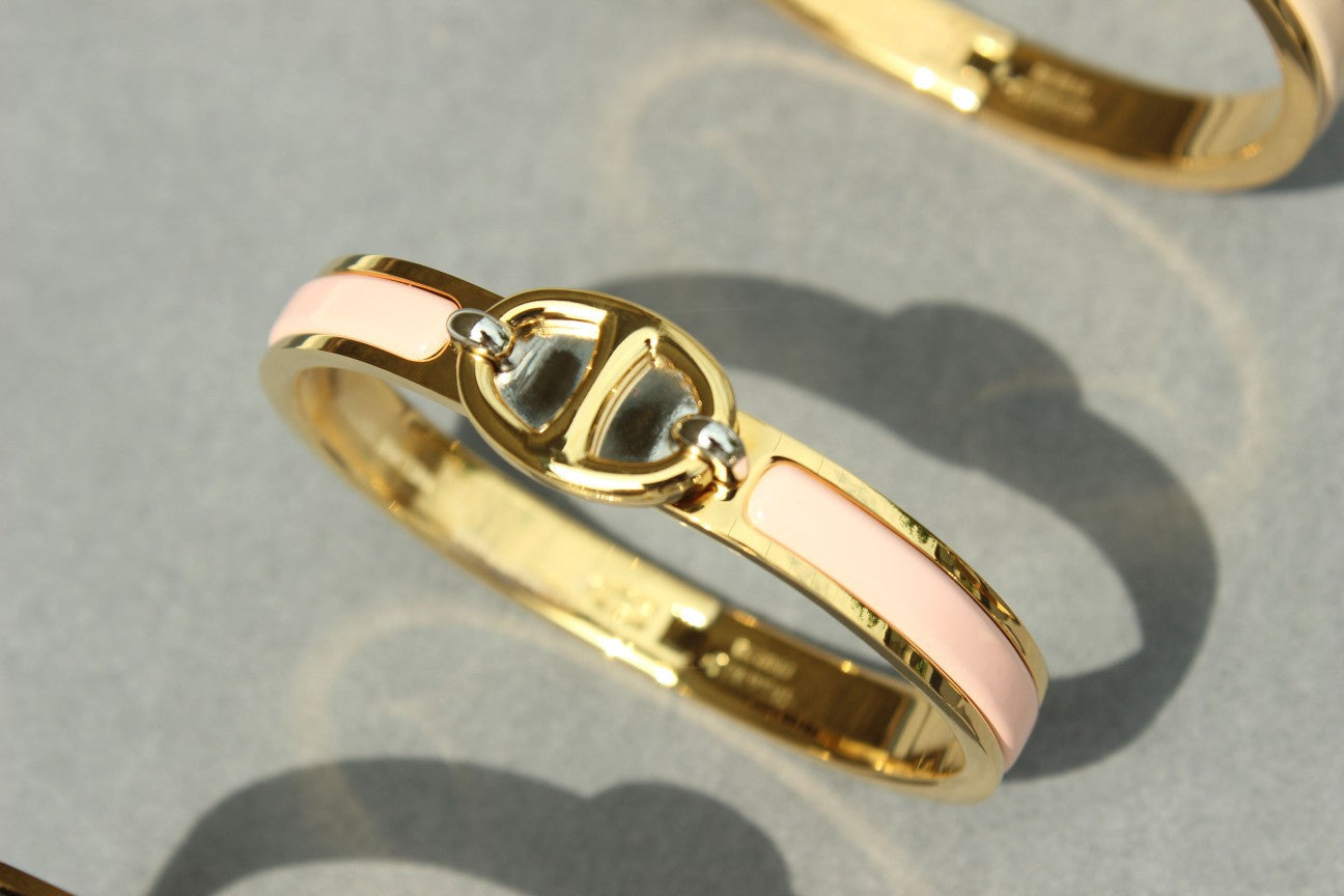[LUXE JEWELRY]CLIC CHAINE GOLD BRACELET