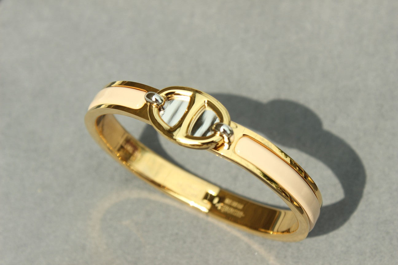 [LUXE JEWELRY]CLIC CHAINE GOLD BRACELET
