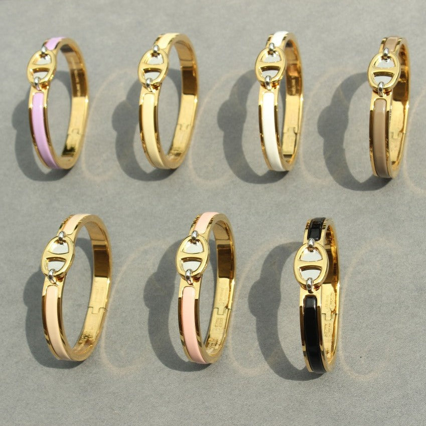 [LUXE JEWELRY]CLIC CHAINE GOLD BRACELET
