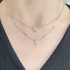 [Luxe Jewellery] MY TWIN 2 ROW DIAMOND NECKLACE