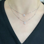 [Luxe Jewellery] MY TWIN 2 ROW DIAMOND NECKLACE