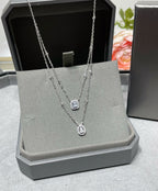 [Luxe Jewellery] MY TWIN 2 ROW DIAMOND NECKLACE