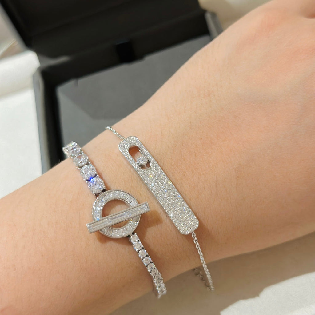 [Luxe Jewellery] MOVE CLASSIQUE DIAMOND PAVED BRACELET
