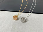 [LUXE JEWELRY]LIENS EVIDENCE DIAMOND PAVED NECKLACE