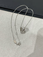 [LUXE JEWELRY]LIENS EVIDENCE DIAMOND PAVED NECKLACE