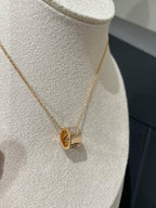 [LUXE JEWELRY]LIENS EVIDENCE DIAMOND PAVED NECKLACE