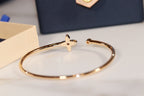 [LUXE JEWELRY]IDYLLE GOLD OPEN BRACELET DIAMOND PAVED