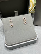 [Luxe Jewellery] MOVE UNO STUD DIAMOND PAVED EARRINGS