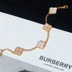 [LUXE JEWELRY]CLOVER WHITE PEARL MOP 5 MOTIF BRACELET COLLECTION