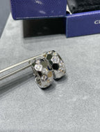[LUXE JEWELRY]BEE LOVE DIAMOND HOOP EARRINGS