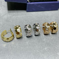 [LUXE JEWELRY]BEE LOVE DIAMOND HOOP EARRINGS